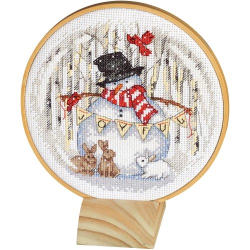 (image for) Joyful Snowglobe Counted Cross Stitch Kit